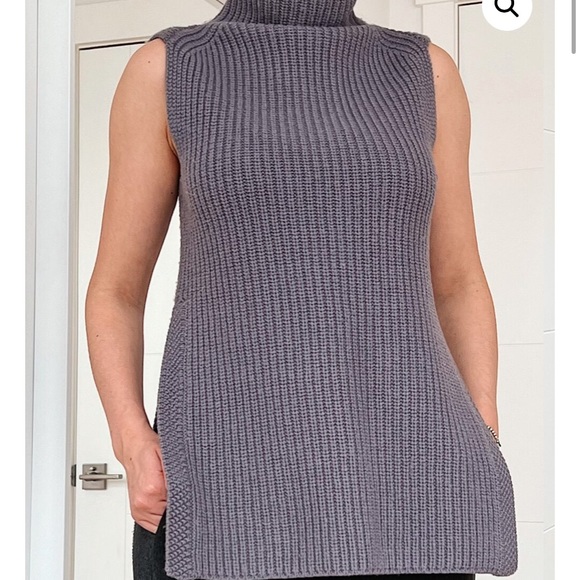 Aritzia wilfred merino wool sweater vest - Picture 3 of 6